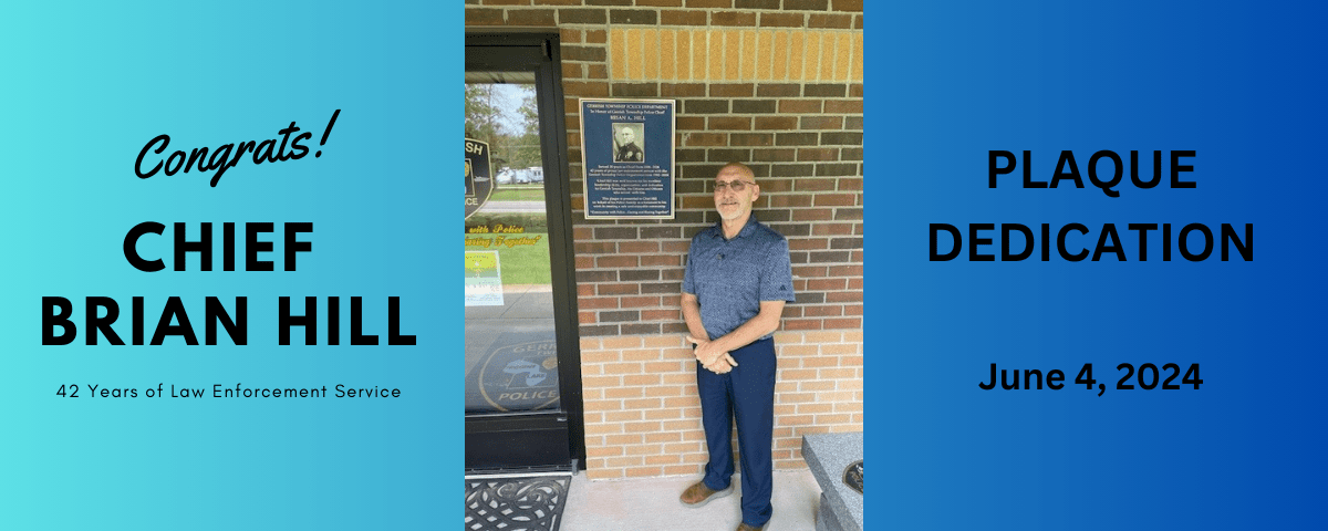 Chief Brian Hill Plaque